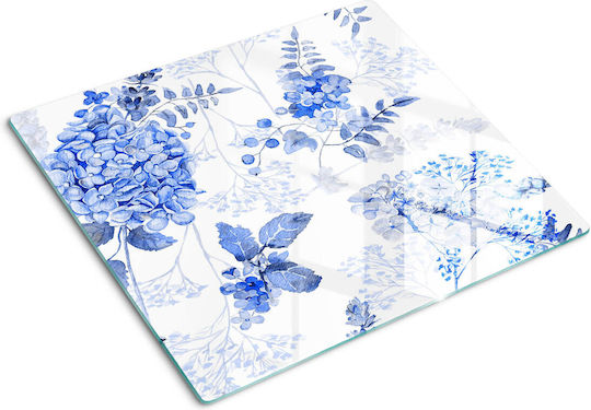 Dekorative Schutz Glas Schneidefläche Küchenplatte Mit Blumenmuster 60x52 cm