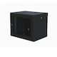 Elegant Wandmontiert Rack-Schrank 9U Schwarz Ψ0098