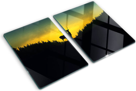 Tocătoare De Bucătărie Din Sticlă Decorativă Din Sticlă Călită Cerb 2x40x52 Cm