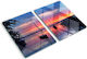 Glas Schneidebrett Küchen Hartes Glas Design Segelboot Sonne 2x40x52 cm
