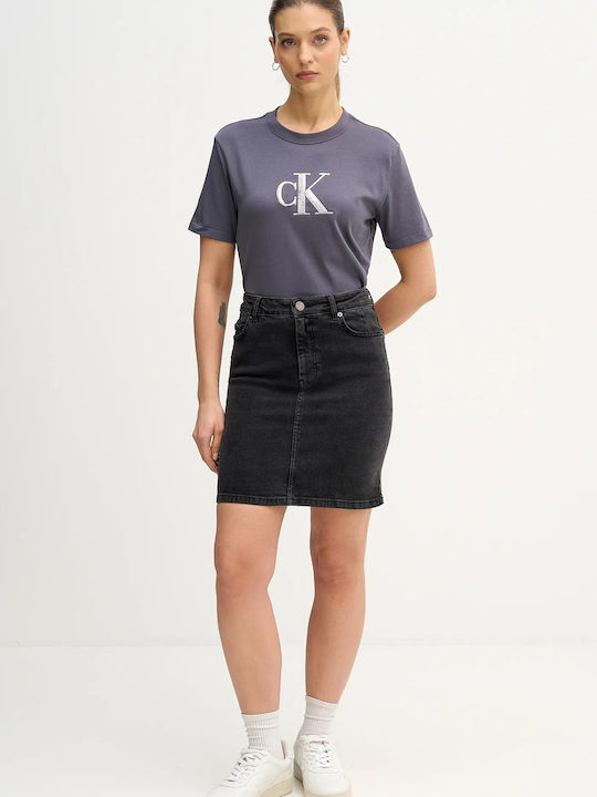 Calvin Klein Damen T-Shirt Coal