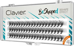 Clavier B-Form Seidenwimpern Cluster Locken B 10d 11mm