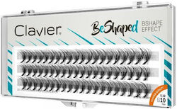 Clavier Beshaped Silk Eyelash Clusters Curl B 10d 10mm