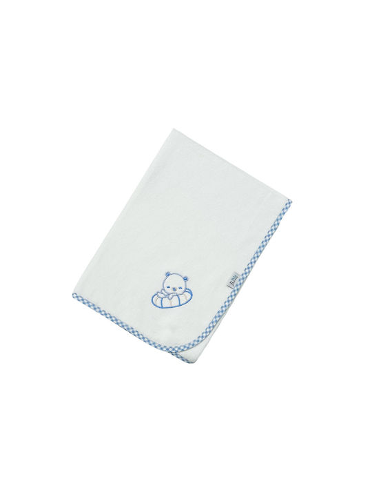 Bunny Bebe Swaddle Blanket Albastru deschis 90x...