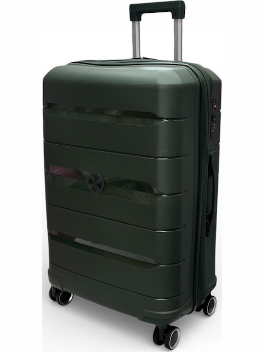 Olia Home Large Hard Khaki Travel Suitcase With...