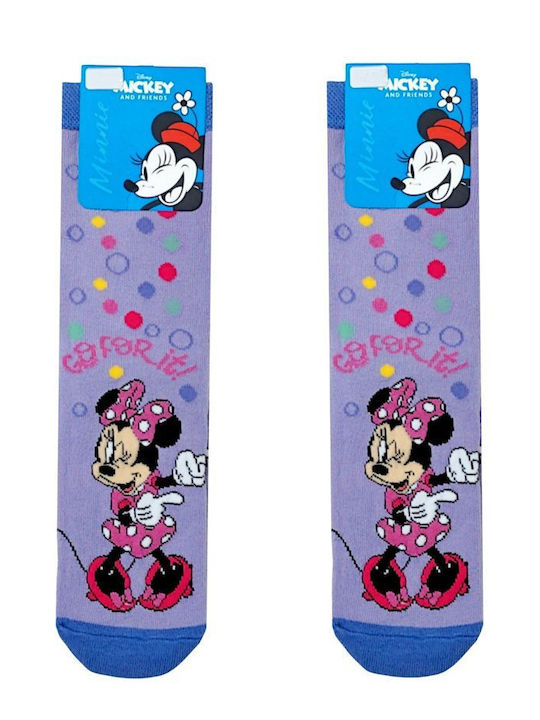 Disney Παιδικές Κάλτσες Minnie Μωβ