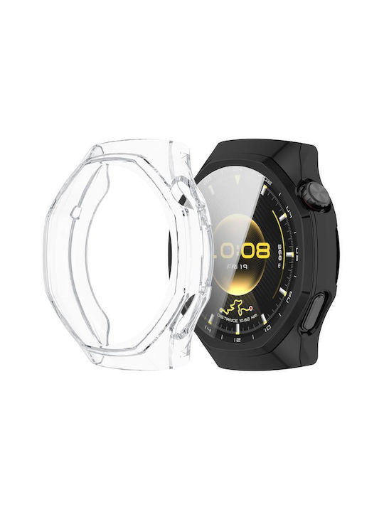 Силиконов Калъф със Стъкло в Прозрачен цвят за Huawei Watch GT 6 Pro 46мм