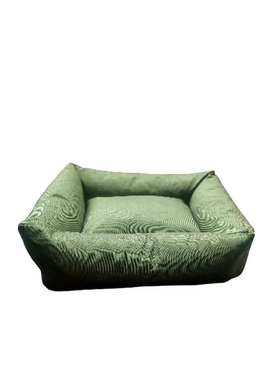 Ikaros Πουφ Κρεβάτι Σκύλου Πράσινο 37x37εκ.