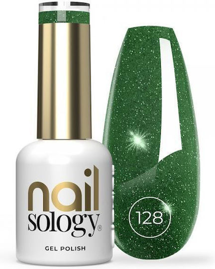 Clavier Halb-permanenter Nagellack 128 mit Glitter 8ml 1Stück