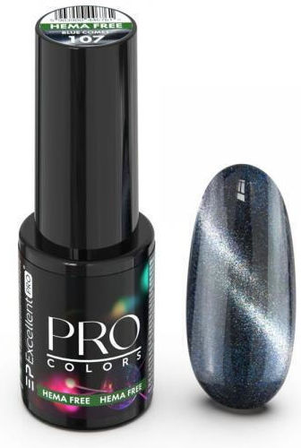 Excellent Pro Semi-Permanent Nail Polish 107 Blue Comet Cat Eye 1pcs