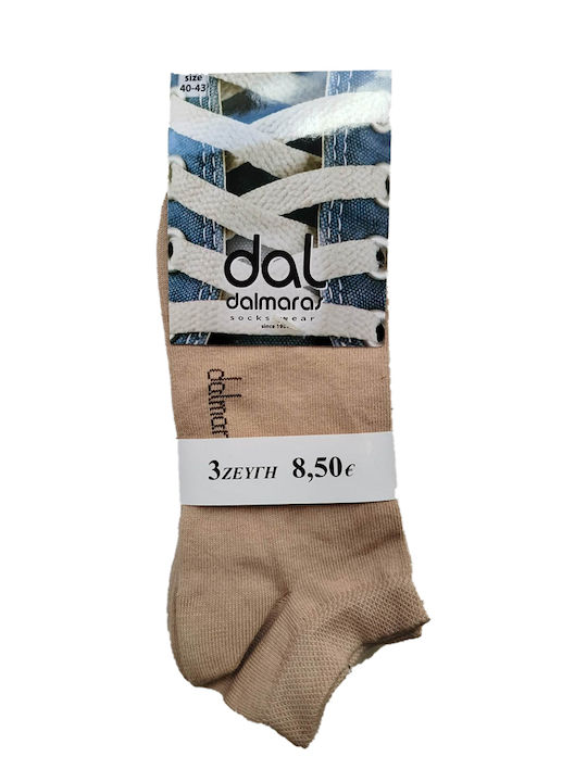 Dal Ανδρικές Κάλτσες Μπεζ 3Pack