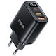 Yesido Charger Without Cable with 2 USB-A Ports and USB-C Port 17W Blacks (YC67)