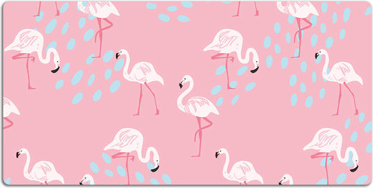 Desk Pad Keyboard Mouse Organization Flamingo 90x45 Cm