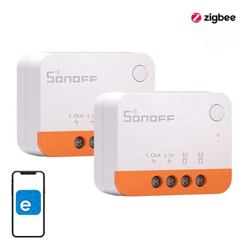 Sonoff ZBMINIL2 Smart Switch Bluetooth & ZigBee 6A (με Ουδέτερο) 2τμχ