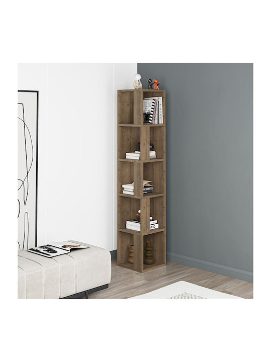 Corner Bookcase Piano Open Walnut 31.4x31.4x158...