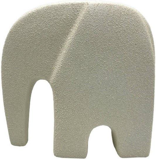 InTheBox Διακοσμητικός Ελέφαντας Πολυρητίνης Ivory 21x8.6x19.8cm