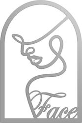Face Line Art– Μεταλλική Πινακίδα Ανοξειδωτο-ατσαλι-inox