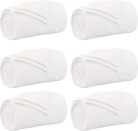 vidaXL vidaXL Sofa Throw 2 Seater Fleece 220x240cm White