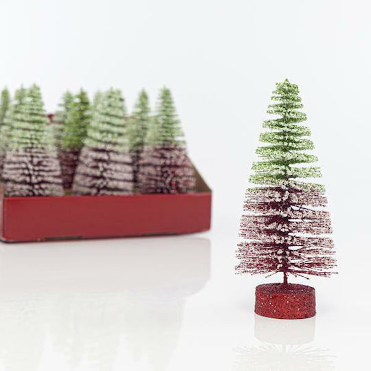 Display Box Two-Tone Christmas Decorative Trees Green-Red 12 Pieces 20cm Price Per Piece