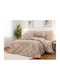 Linea Home Παπλωματοθήκη Υπέρδιπλη 220x240 314 Μόκα