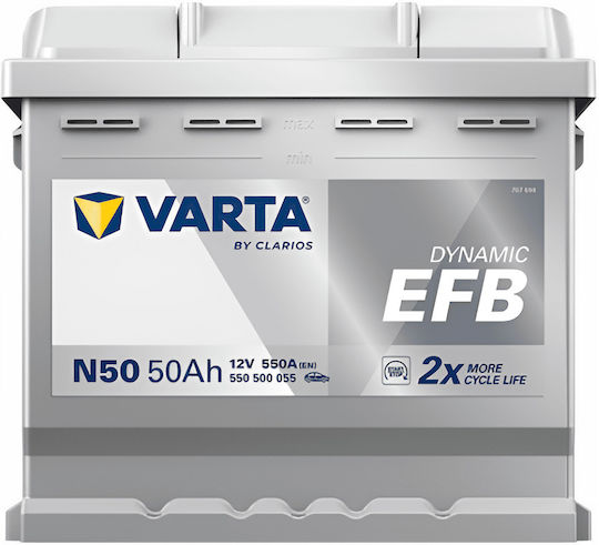 Varta Car Start/Stop Battery with 50Ah Capacity