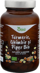 Turmeric Ginger Pepper Organic 60 Tablets 30g Obio