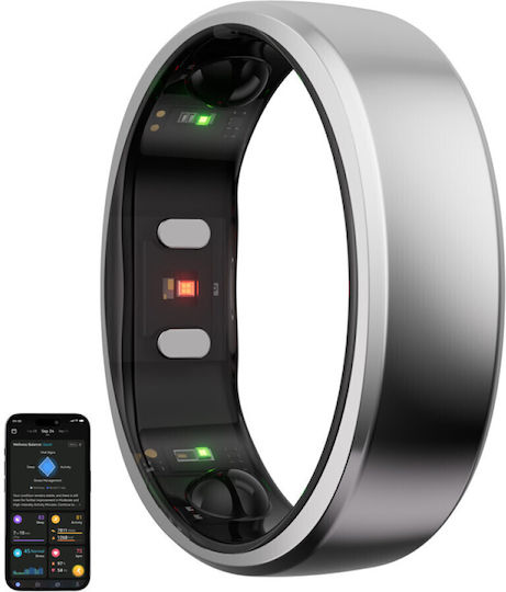 RingConn Gen 2 Smart Ring 22.3mm με Παλμογράφο Ασημί