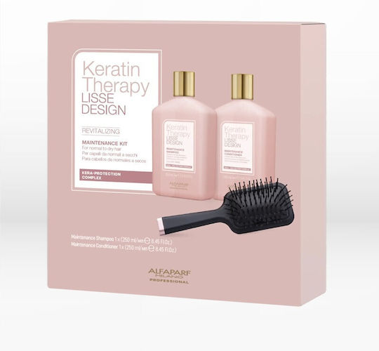 Alfaparf Milano Professional Straightening Treatment Set with Shampoo & Conditioner 3 Pieces