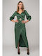 Maxi Dress for Wedding / Christening Satin Cypress