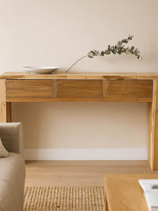 Κονσόλα από Μασίφ Ξύλο Teak Μ120xΠ35xΥ80εκ.