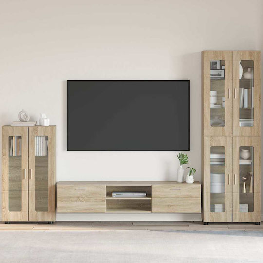 Living Room TV Unit Sonoma Oak L55.5xW29xH100cm