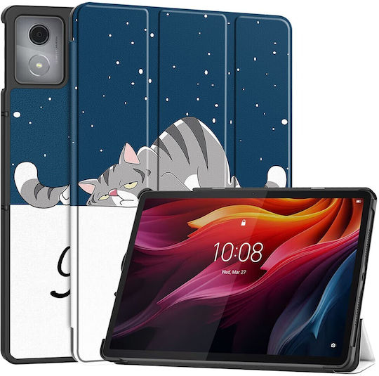 Tri-fold Βάση Στήριξης Flip Cover Πολύχρωμη (Lenovo Tab K11 Plus)