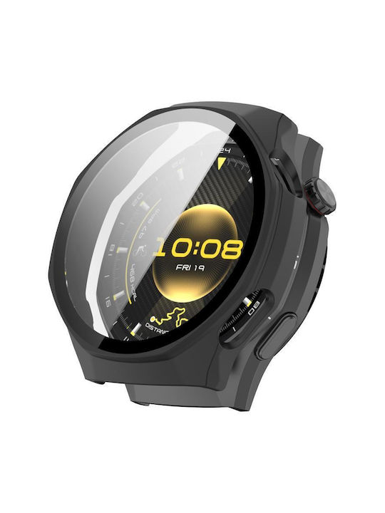 Πλαστική Θήκη με Τζαμάκι σε Μαύρο χρώμα για Huawei Watch GT 6 Pro Πλαστική Θήκη με Τζαμάκι σε Μαύρο χρώμα για Huawei Watch GT 6 Pro