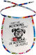 Koupakoupa I Don't Like Morning People Wasserdicht Lätzchen aus 100% Baumwolle mit Spitzenband Coloured für 3 m+