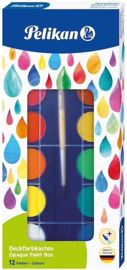 Pelikan Aquarellfarbenset Bunte mit Pinsel 11Stück