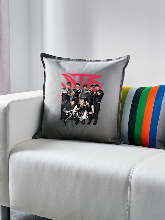 Stray Kids K-pop Band Възглавница За Канапе Сив...