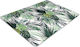 Pat Mat De Birou Model Protecție Podea Frunze Verzi 120x90 Cm