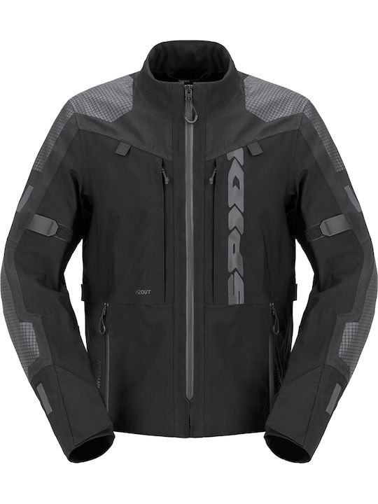 Spidi Frontier Pro H2Out Χειμερινό Ανδρικό Μπουφάν Μηχανής Αδιάβροχο Μαύρο