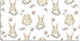 Desk Pad Keyboard Mouse Light Brown Rabbits 100...