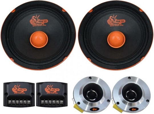 SP Audio SP EM 6.5 Kit Σετ Ηχεία Αυτοκινήτου Διαιρούμενα 6.5" με 200W RMS (2 Δρόμων)