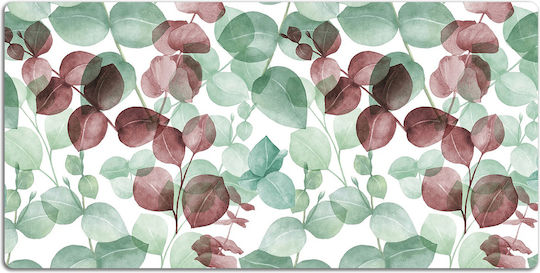 Vinyl-Schreibtischunterlage Tastatur Maus XL Blumenmuster 90x45 cm