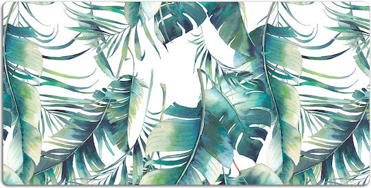 Vinyl Desk Pad Keyboard Mouse XL Palm Leaves 90x45 Cm
