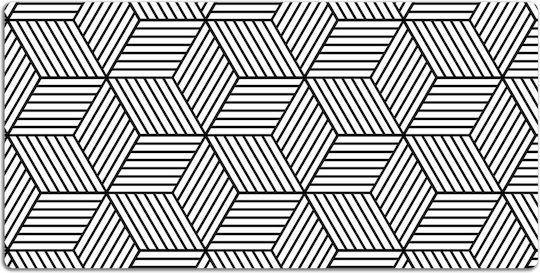Desk Protector Children's Room Geometric Cubes 100x50 Cm
