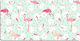 Decorative Desk Pad Flamingo Polka Dots 100x50 Cm