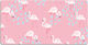 Gaming Desk Pad Keyboard Mouse Flamingo 120x60 Cm