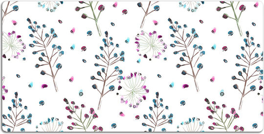 Desk Protective Keyboard Mouse Flowers 90x45 Cm