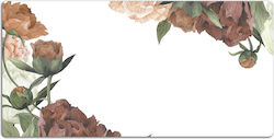 Desk Protector Keyboard Mouse Old Peonies 90x45 Cm
