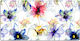 Vinyl Desk Pad Keyboard Mouse XL Wild Flowers 1...