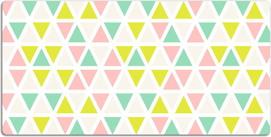 Surface Mat Keyboard Mouse Colored Triangles 100x50 Cm