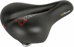 Velo Plush Σέλα Ποδηλάτου Μαύρη με Gel